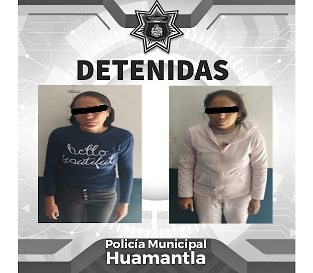 Detiene Policía de Huamantla a farderas sorprendidas robando