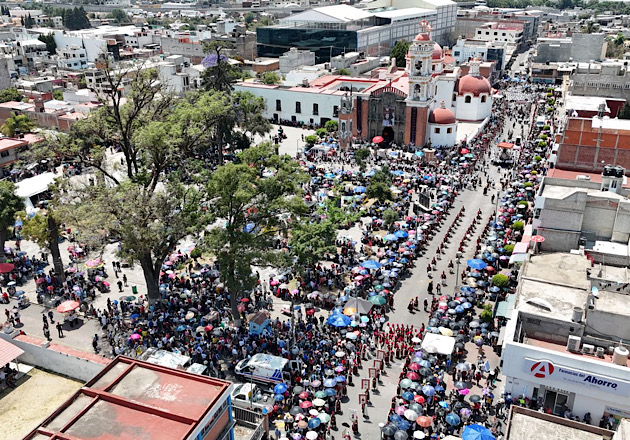 Todo un éxito la procesión del Viernes Santo en Chiautempan