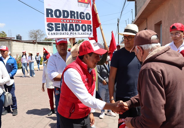 Mejorará Rodrigo Cuahutle condiciones de los tlaxcaltecas desde el Senado de la República
