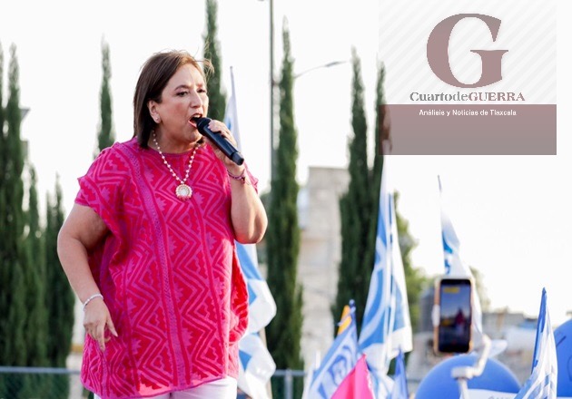 En Tlaxcala, ofrece Xóchitl Gálvez combatir la delincuencia; lamenta que la entidad viva una inseguridad brutal