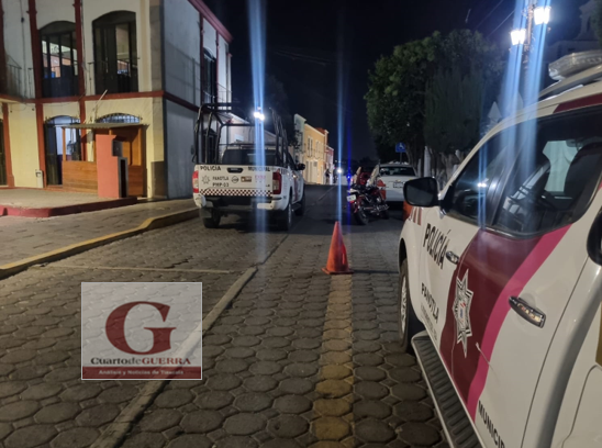 Sujetos entran a robar a inmueble que explotó en 2022, en Panotla; dos fueron detenidos por la Policía Municipal
