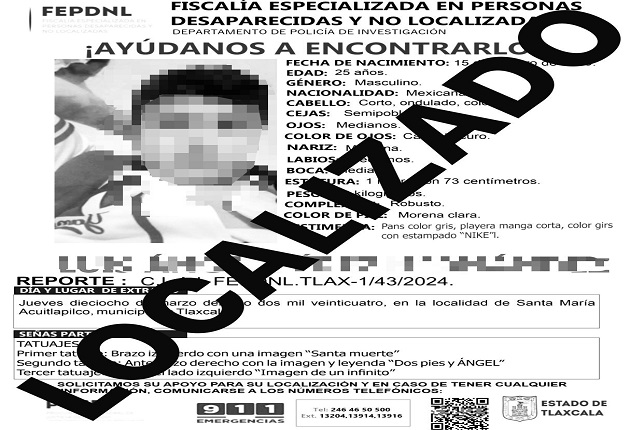 Presentan ante Ministerio Público a menor de edad  y masculino reportados como no localizados: PGJE