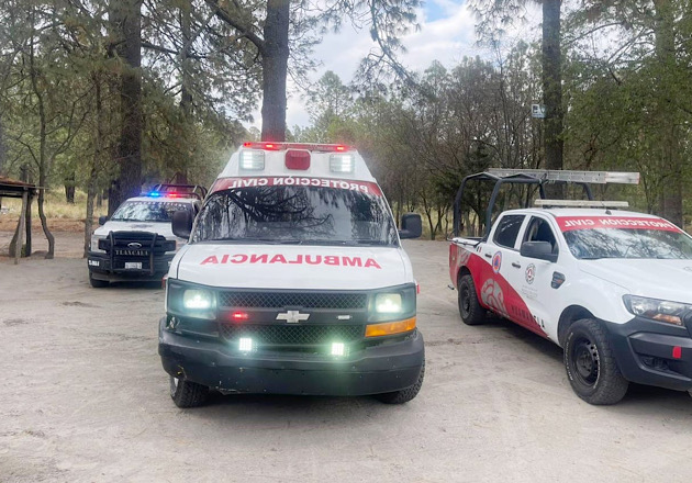 Atiende Protección Civil de Huamantla a sujeto que sufre caída en la Malinche
