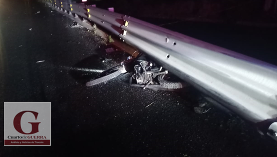 En trágico accidente de moto, muere un hombre,  en San Pablo del Monte