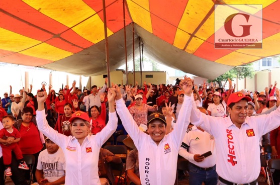 Se vuelca Nativitas con Rodrigo Cuahutle del PT para el Senado