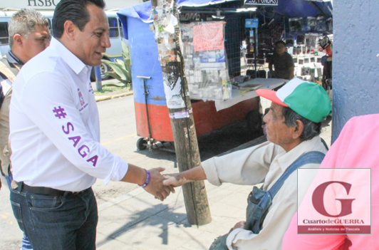 SAGA presenta sus compromisos de campaña con locatarios y comerciantes apizaquenses