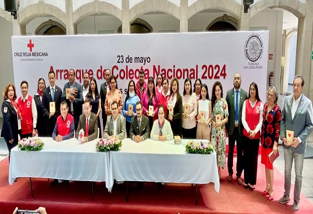 Arranca colecta anual de Cruz Roja 2024 'Todos somos héroes' en el Congreso del Estado