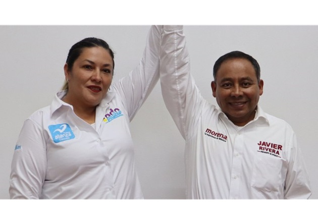 Candidata de Nueva Alianza declina a favor de Javier Rivera de Morena para construir un Apizaco mejor