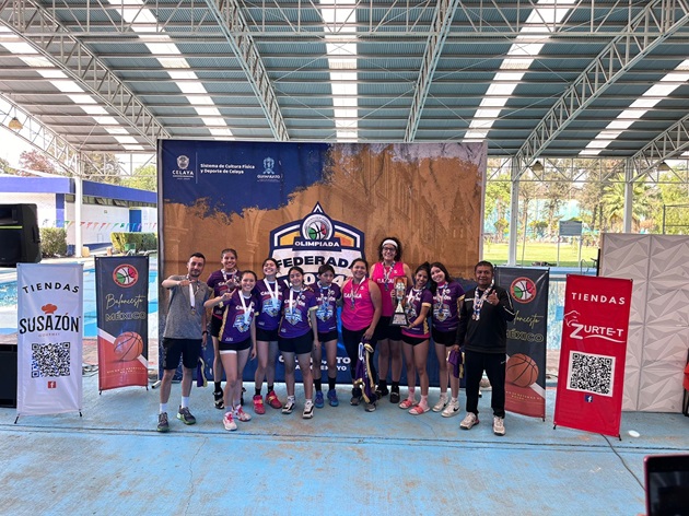Tlaxcala femenil de basquetbol gana campeonato en la Olimpiada Federada en Guanajuato