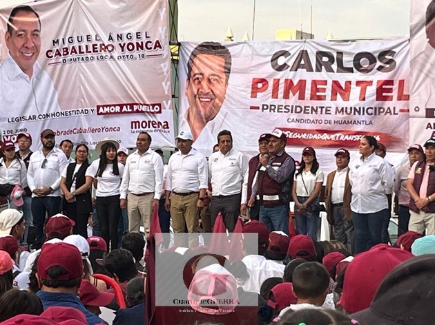 Promete Carlos Pimentel arrasar y transformar Huamantla
