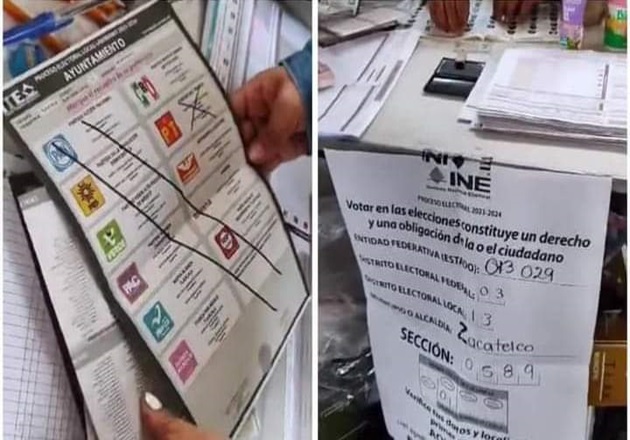 En casilla de Zacatelco, anulan votos por tomar fotos y videos a boletas