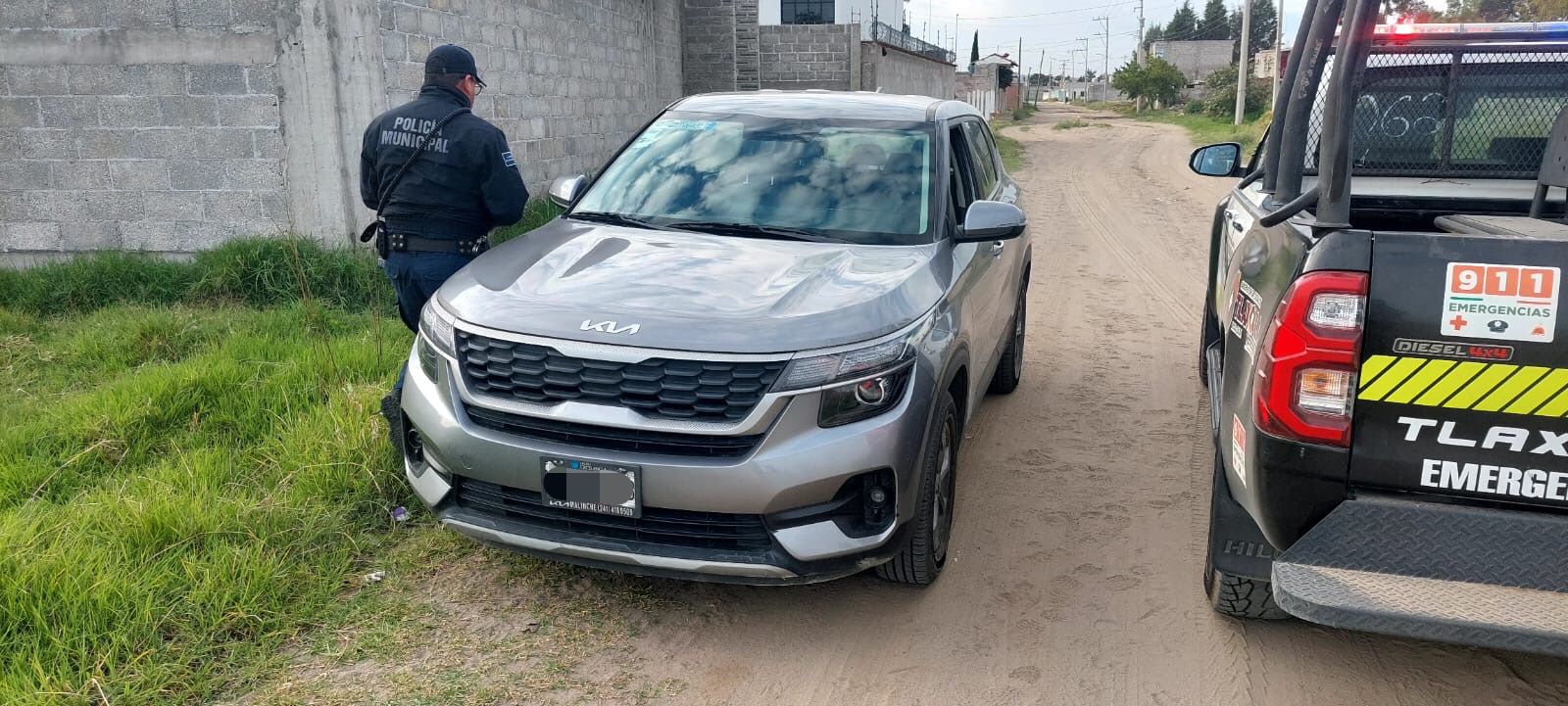 Policía capitalina recupera automóvil robado con violencia en Chiautempan