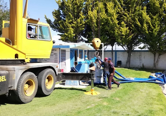 Trabaja Capamh en reparación del pozo San Luis