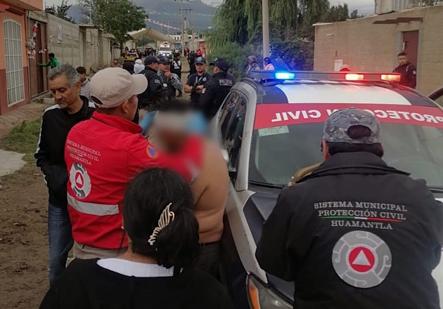 Cuerpos de seguridad y Protección Civil de Huamantla atienden diversos incidentes en Emiliano Zapata