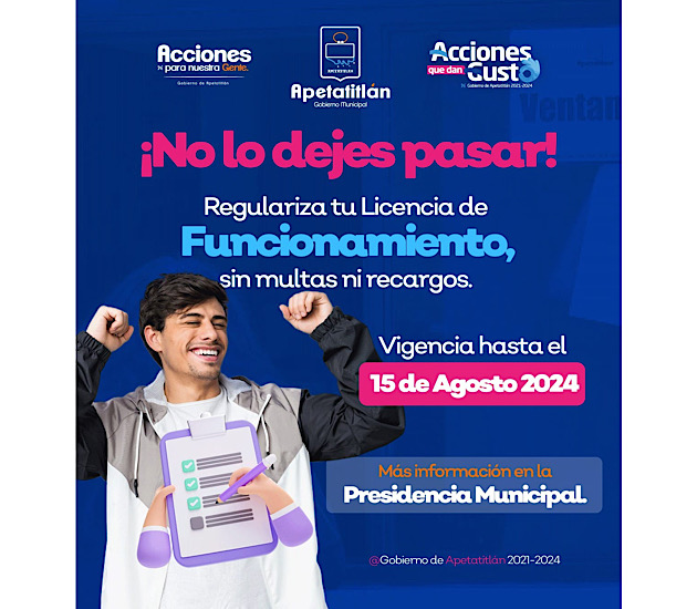 En marcha en Apetatitlán campañas en apoyo a comerciantes y automovilistas infraccionados