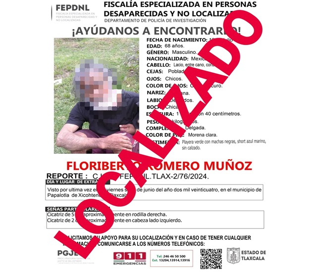 Presentan ante Fiscalía a masculino reportado como no localizado: PGJE