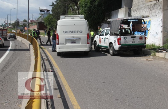 Tragedia en la carretera Tlaxcala-Apizaco: fallece motociclista al supuestamente derrapar