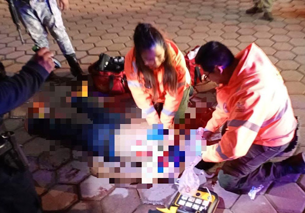 Auxilia Protección Civil de Huamantla a masculino herido en riña