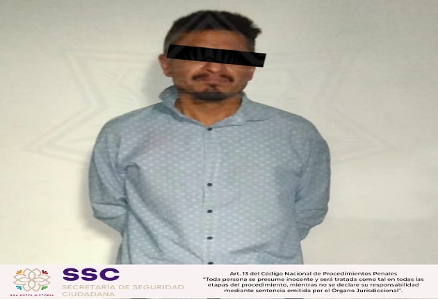 Detienen en Tlaxcala a presunto delincuente originario de la Ciudad de México