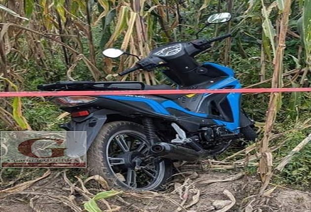 Motocicleta utilizada en asesinato de empresario es asegurada en Contla