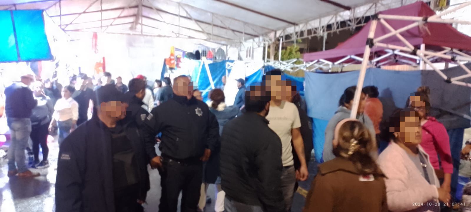 En Apizaco, la Coordinación Territorial para la Construcción de la Paz da pronta respuesta a incidente entre comerciantes