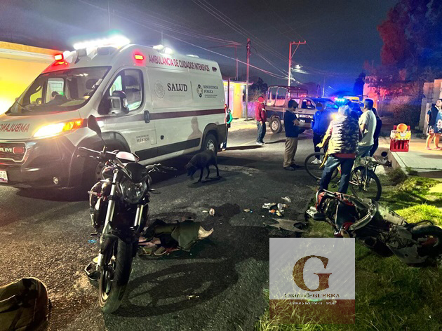 Chocan dos ebrios motoristas en Chiautempan