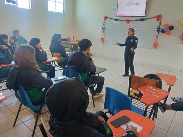 Dirección de Seguridad Pública de Cuaxomulco desarrolla Programa Escuelas Seguras