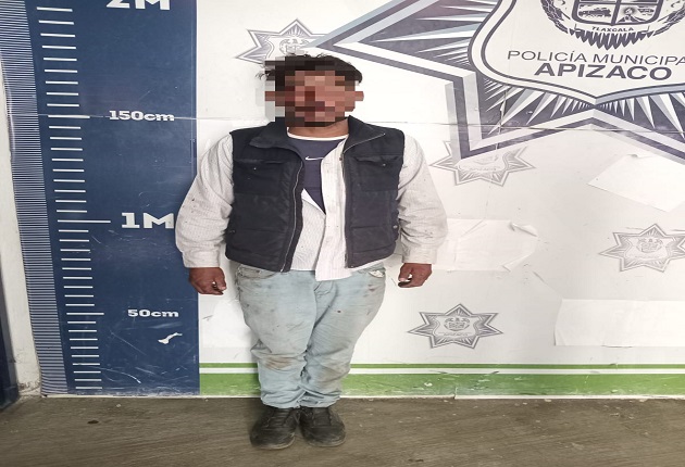 Detiene policía municipal de Apizaco a un sujeto que intentó robarse una motocicleta