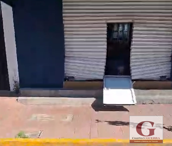 En menos de cinco minutos, una joyería en Chiautempan fue objeto de robo