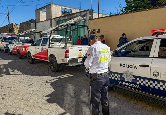 Protección Civil de Huamantla brinda primeros auxilios a persona reportada como inconsciente