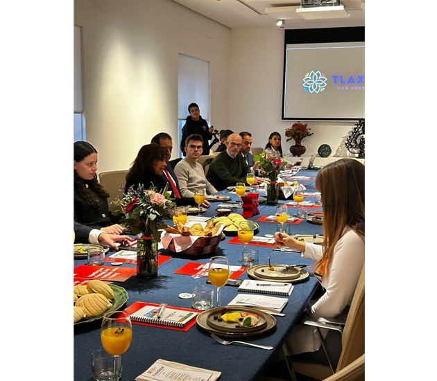 Promociona gobernadora a Tlaxcala con medios de comunicación en España