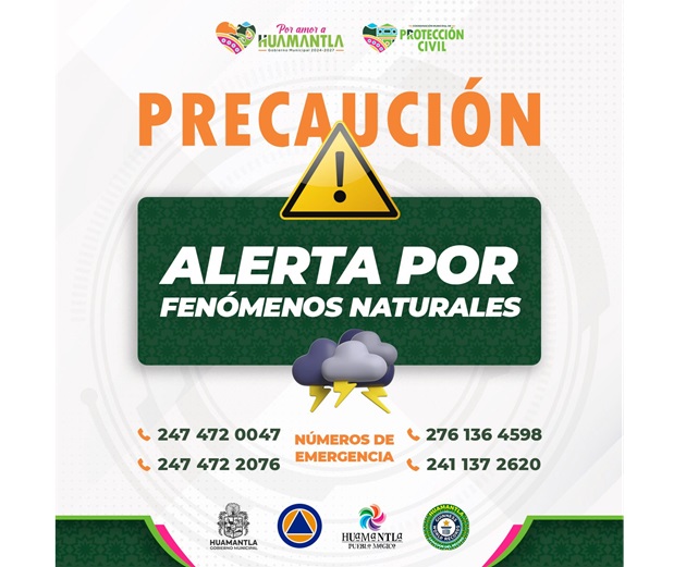 Activa gobierno municipal de Huamantla protocolos de atención a ciudadanía por fuerte granizada