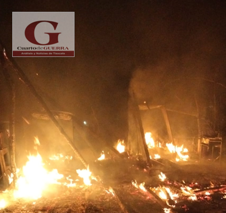 Incendio en cocina de humo causa daños materiales en Papalotla