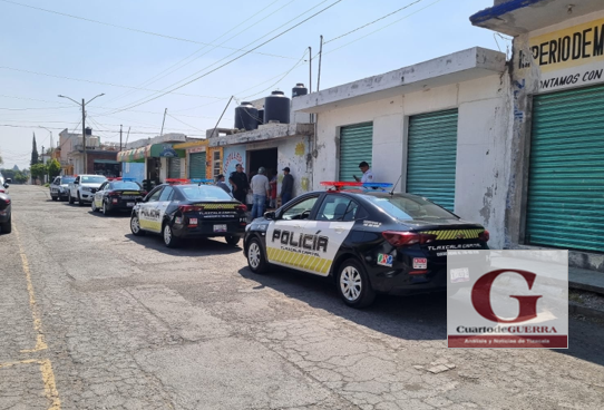 Trío de delincuentes asalta tortillería con arma larga en la Loma Xicohténcatl, Tlaxcala