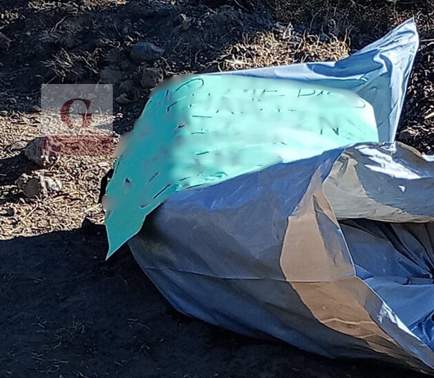 Encuentran bolsa con restos humanos y mensaje en límites de Puebla y Tlaxcala