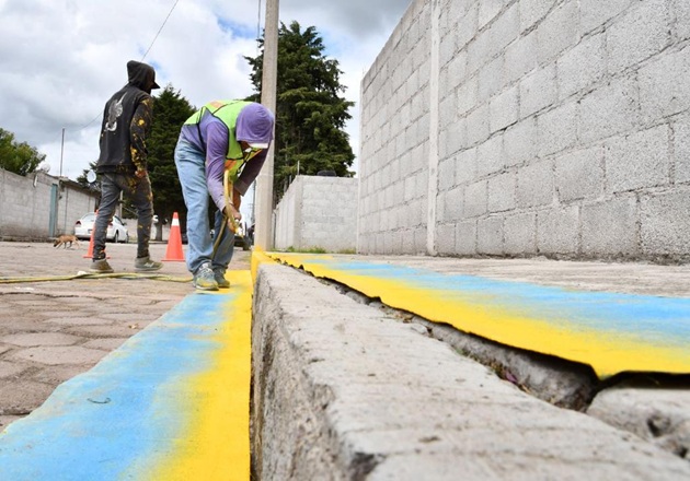 Habrá cierres viales intermitentes en el centro de Huamantla por trabajos de balizaje
