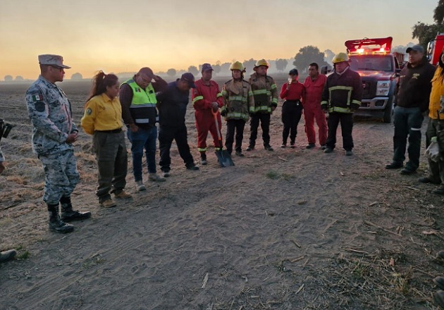 Sofocan incendio en el cerro del Quimicho