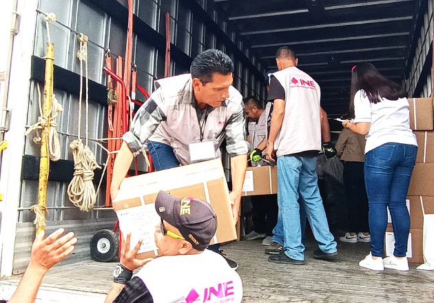 Recibió INE Tlaxcala 6.4 millones de boletas electorales y listado nominal del PEEPJF 2024-2025