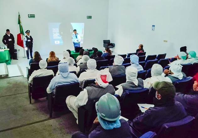 Empresa de Huamantla recibe capacitación en seguridad vial para su personal