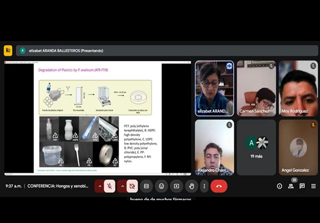Por invitación del CICB-UATx experta de la Universidad de Granada habla sobre potencial de los hongos para reducir contaminación