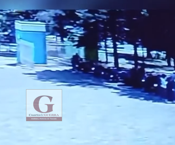 Captan en video robo de motocicleta Italika en Centro Vacacional La Trinidad