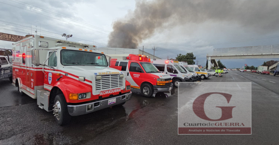 Incendio en CIX III en Tlaxco: Evacuan a más de mil trabajadores