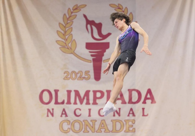 Tlaxcala sube al podio en el segundo día de gimnasia de trampolín en la Olimpiada Nacional Conade 2025