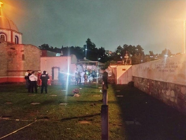 Atienden cuerpos de emergencia reporte de explosión de material de pirotecnia en Totolac