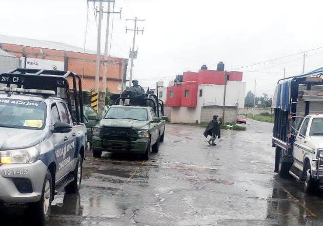 Ejército Mexicano realiza recorridos de seguridad en Chiautempan