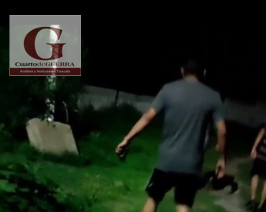 Capitán de la Guardia Nacional dispara su arma de fuego contra vecinos, en Panotla