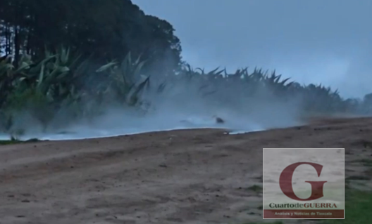 Detectan peligrosa fuga de gas LP por huachicoleo en Nanacamilpa