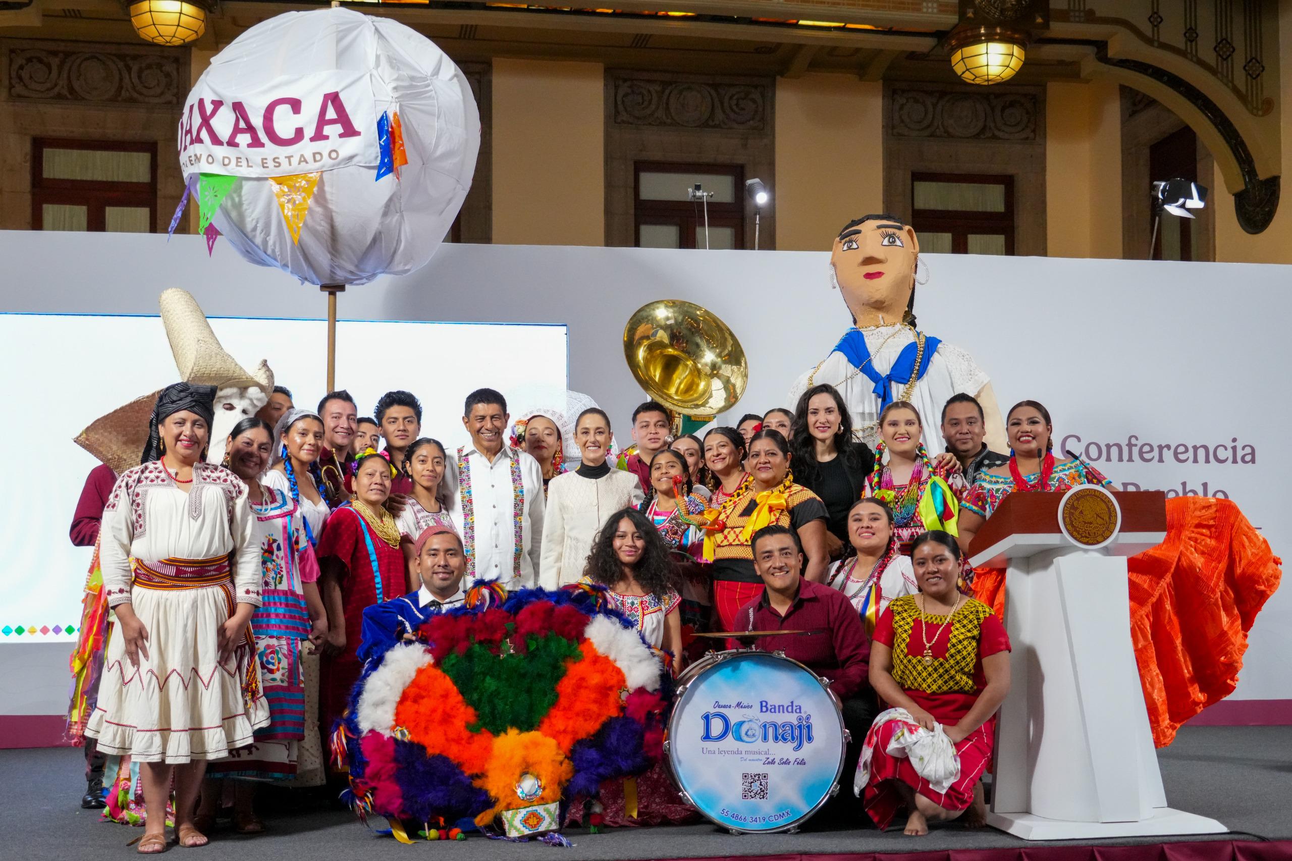 Se presenta la Guelaguetza 2025 en 'La Mañanera del Pueblo'
