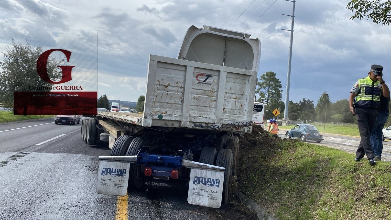Accidente en Libramiento Apizaco - Yauhquemehcan genera caos vial