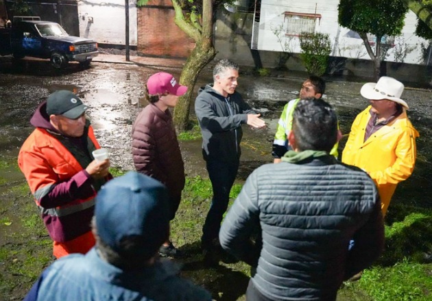 Recorre el alcalde Alfonso Sánchez García zonas afectadas por fuerte lluvia y granizada